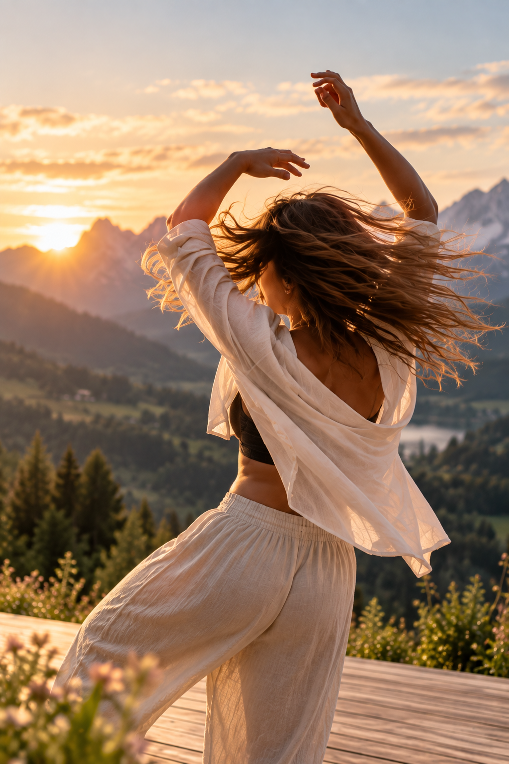 Yoga Tänzerin im Allgäu